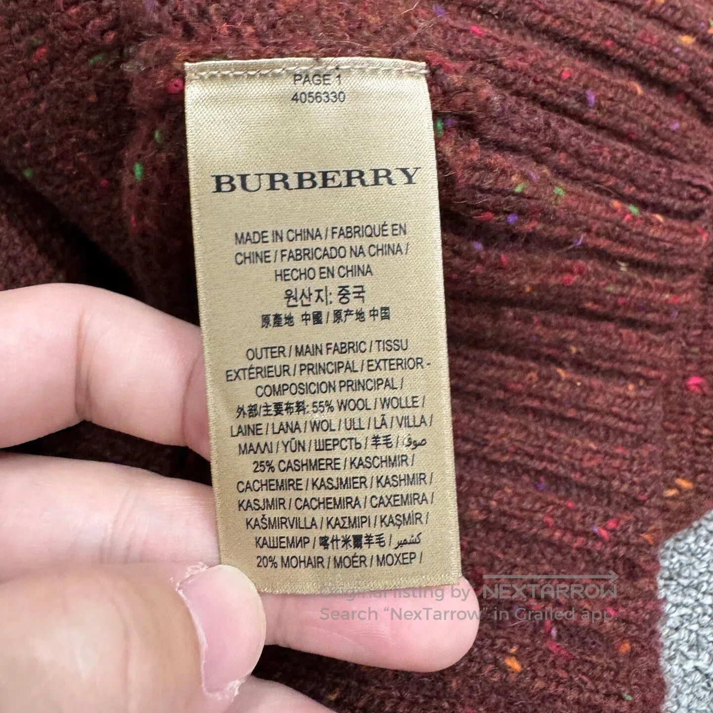 Burberry BURBERRY Wool sweater| Size L / US 10 / IT 46 - 5 Thumbnail