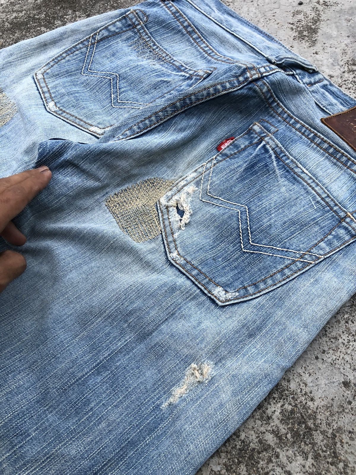 Edwin × Japanese Brand EDWIN PATCHWORK DISTRESSED DENIM Size US 30 / EU 46 - 5 Thumbnail