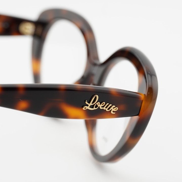 Loewe Loewe LW50088I 052 Eyeglasses Dark Havana 52mm Cat Eye Frame Size ONE SIZE - 7 Thumbnail
