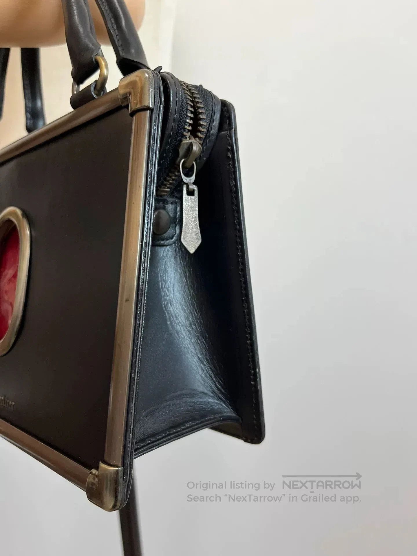 Jean Paul Gaultier Jean Paul Gaultier Red Velvet Gemstone Small Bag. Size ONE SIZE - 4 Thumbnail