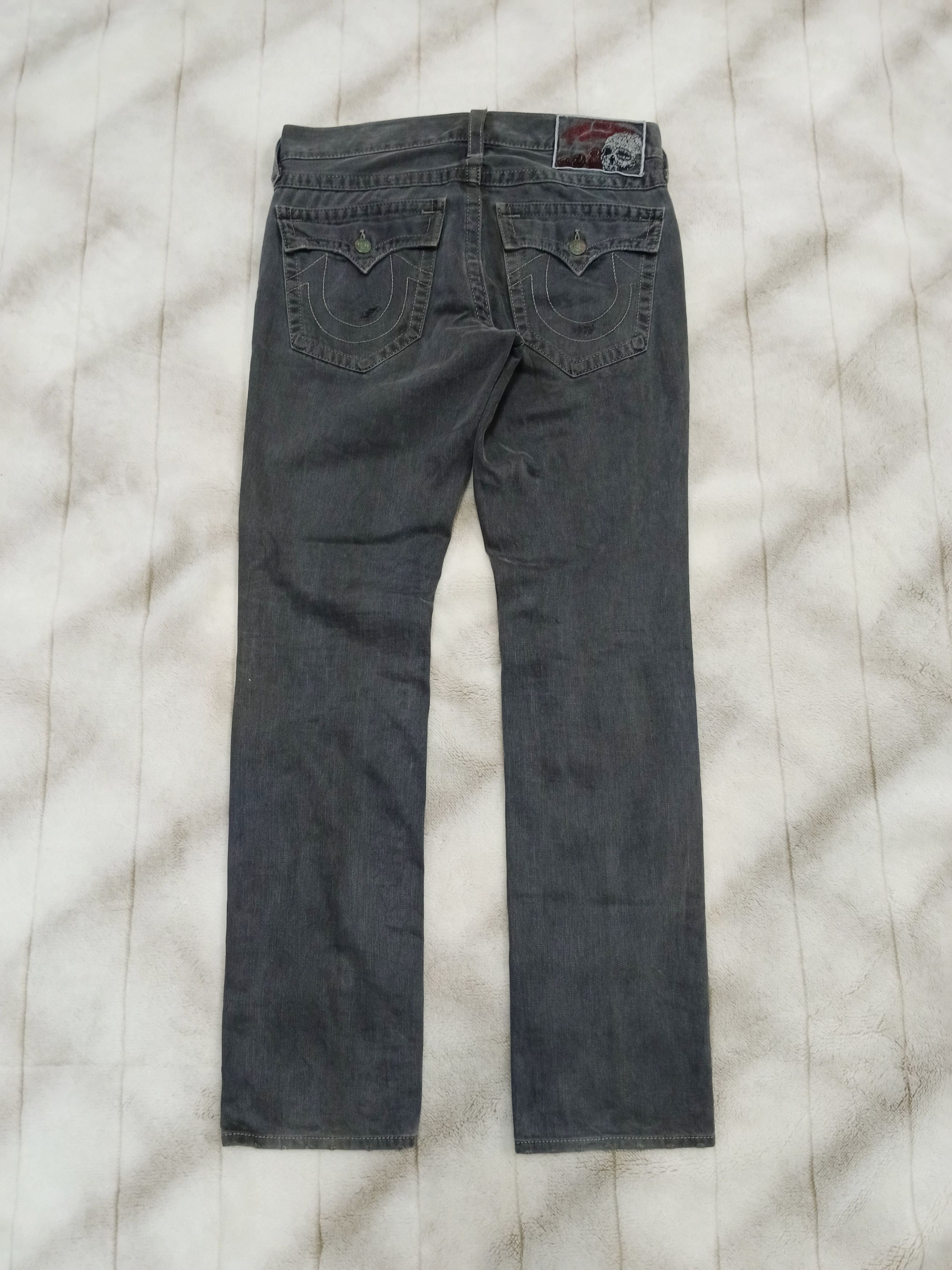 True Religion DiSTRESSED TRUE RELIGION BLACK DENIM PANTS Size US 31 - 3 Thumbnail