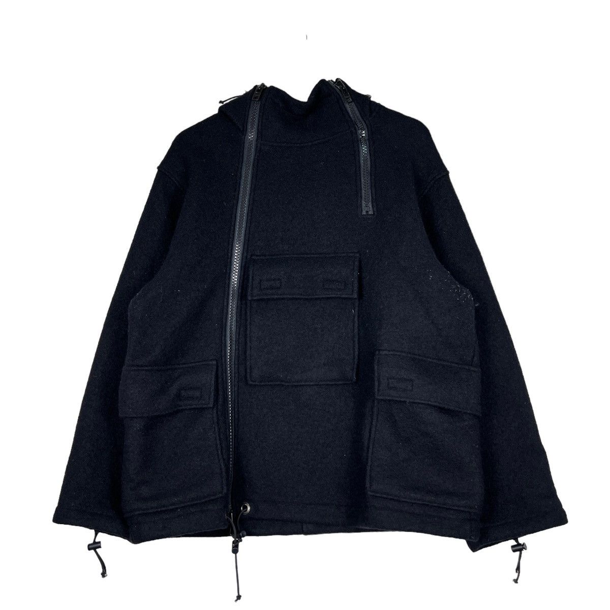 If Six Was Nine 🔥 ALLEN & HANSON WOOL 3 POCKET ASYMMETRICAL ZIPPER JACKET Size US M / EU 48-50 / 2 - 1 Thumbnail