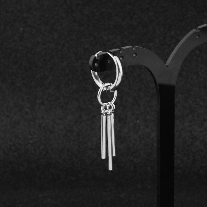 Other Metal Bar Dangle Drop Earrings for Men Women Hip Hop Style Size ONE SIZE - 4 Thumbnail