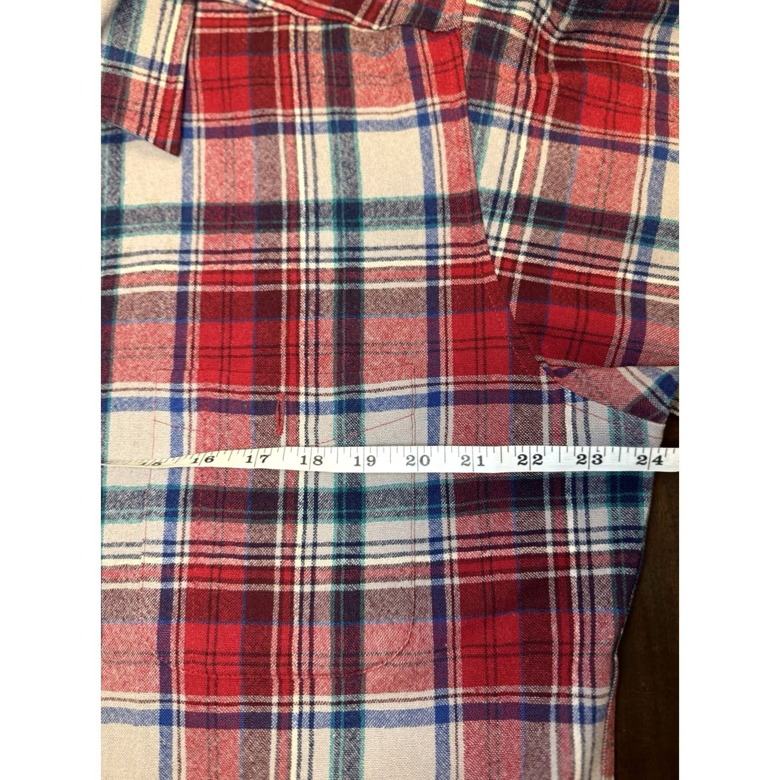 Pendleton VINTAGE Pendleton Shirt Mens Plaid Wool Flannel Leather Elbow Patch USA Size XL Size US XL / EU 56 / 4 - 6 Thumbnail
