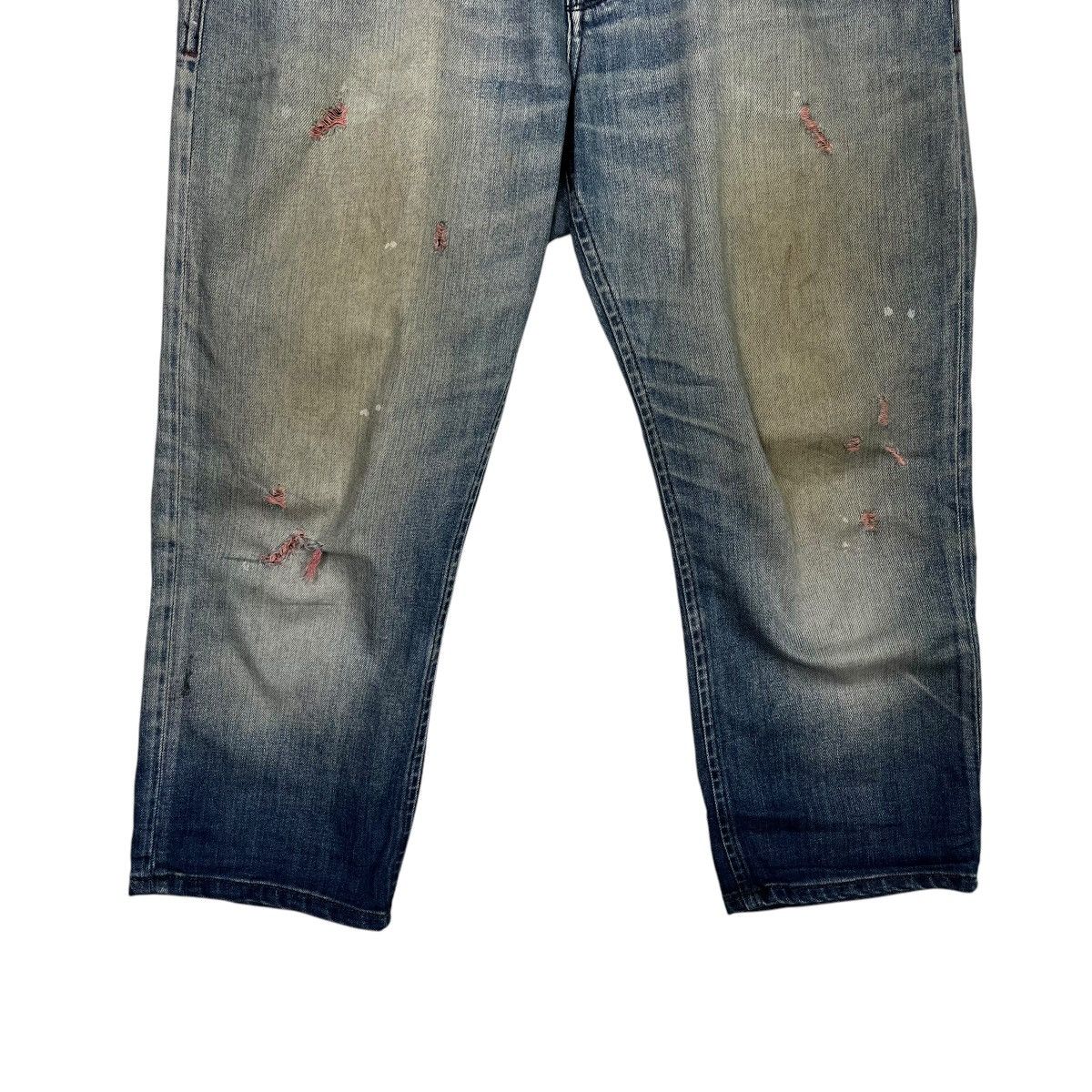 Japanese Brand × Vintage Vintage Back Number Distressed Denim Size 32" / US 10 / IT 46 - 4 Thumbnail
