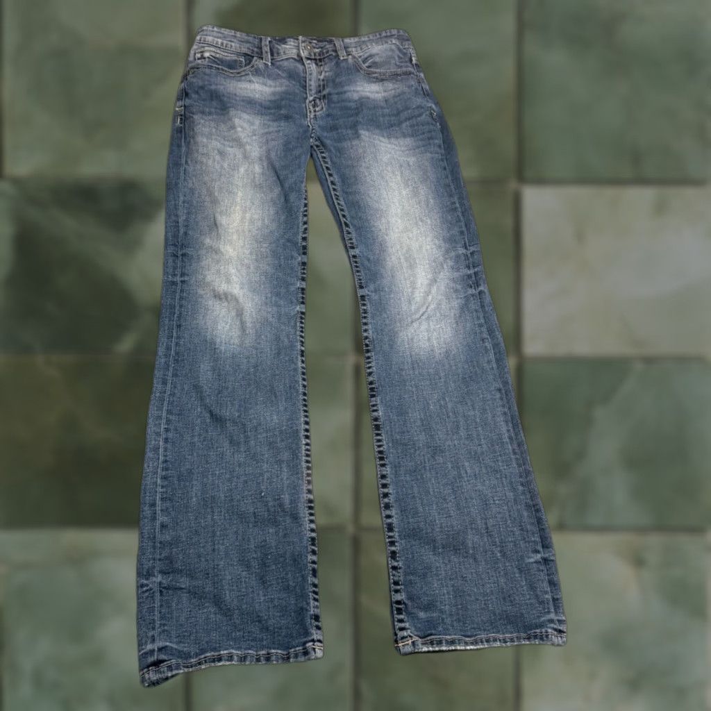 BKE Jake Jeans 32x32 Blue Straight Stretch Denim Mens