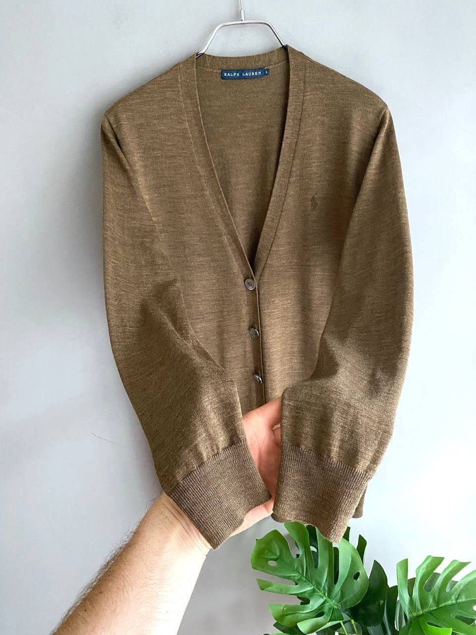 Polo Ralph Lauren Ralph Lauren 100% Merino Wool Women's Knit Cardigan, Size L Size L / US 10 / IT 46 - 7 Thumbnail