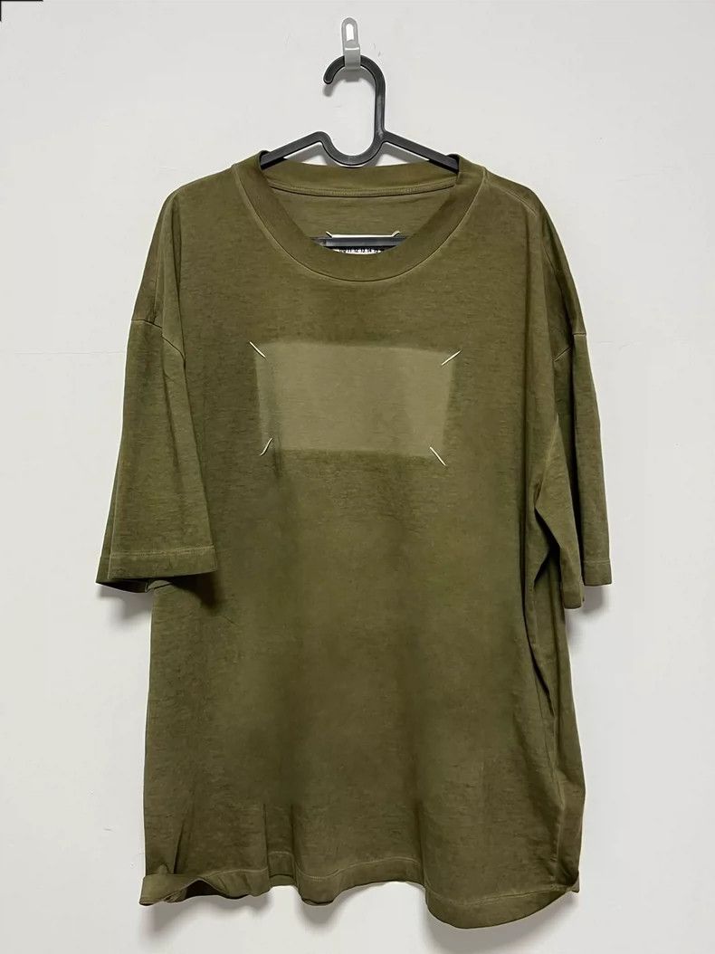 Maison Margiela Maison Margiela Outer stitching four-corner printed T-shir Size US S / EU 44-46 / 1 - 1 Thumbnail