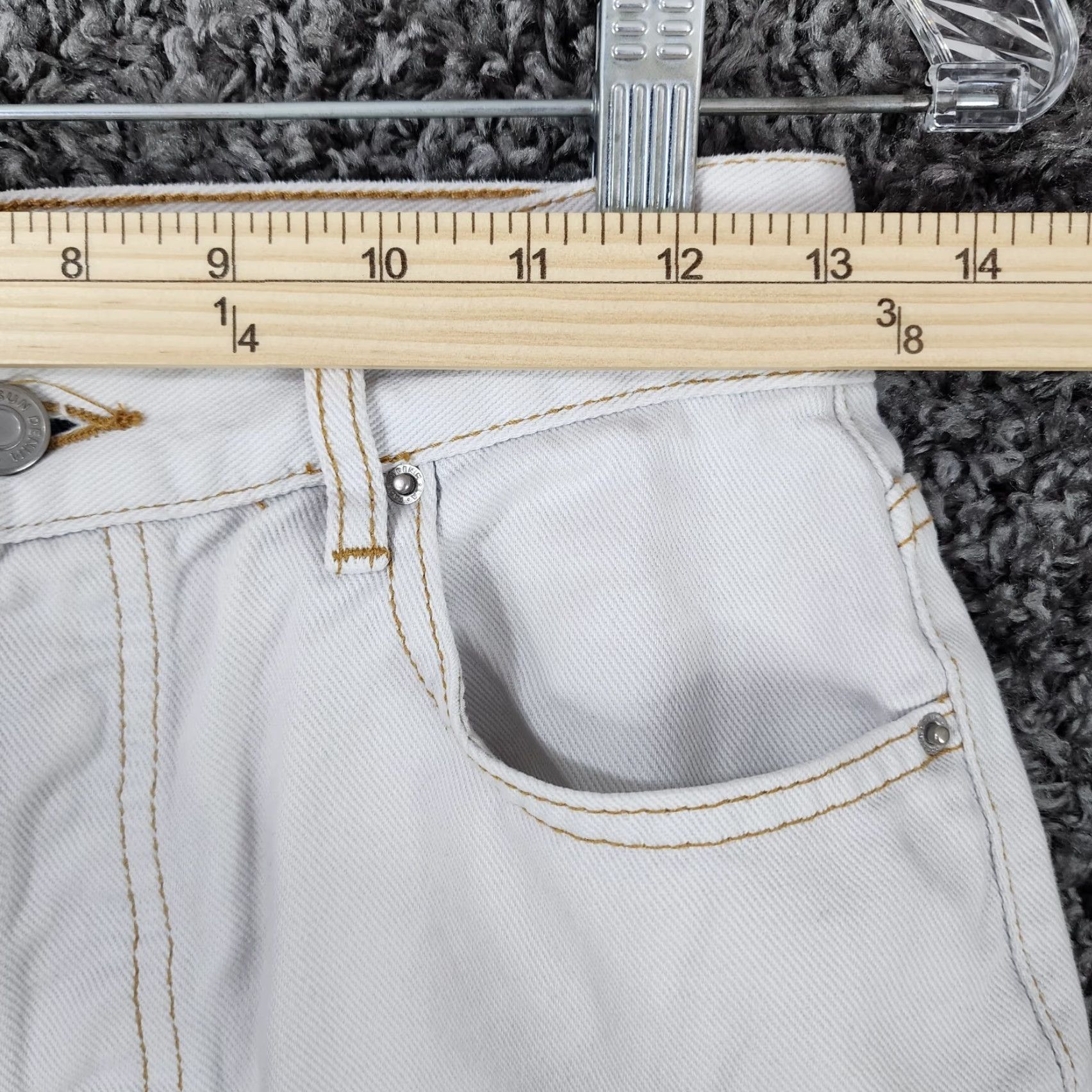 Pacsun PACSUN Womens Straight High Rise Blue White Jeans Size 27 Colorful Size 27" / US 4 / IT 40 - 4 Thumbnail