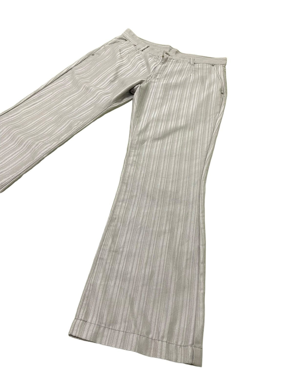 Japanese Brand Flare Jeans Herringbones Takaiq.com Boot Cut 8🟦6 Size US 33 - 11 Thumbnail