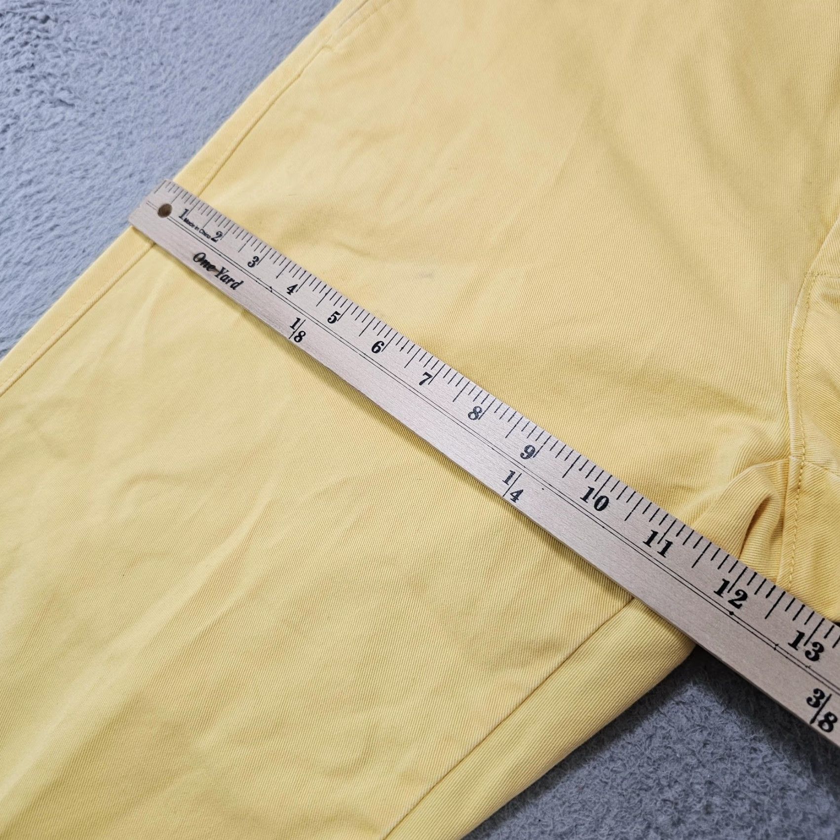 J.Crew J.Crew Chino Pants Mens 34X28 Yellow Cotton Classic Straight Flat Front Casual Shirt Pants? Size US 34 / EU 50 - 7 Thumbnail