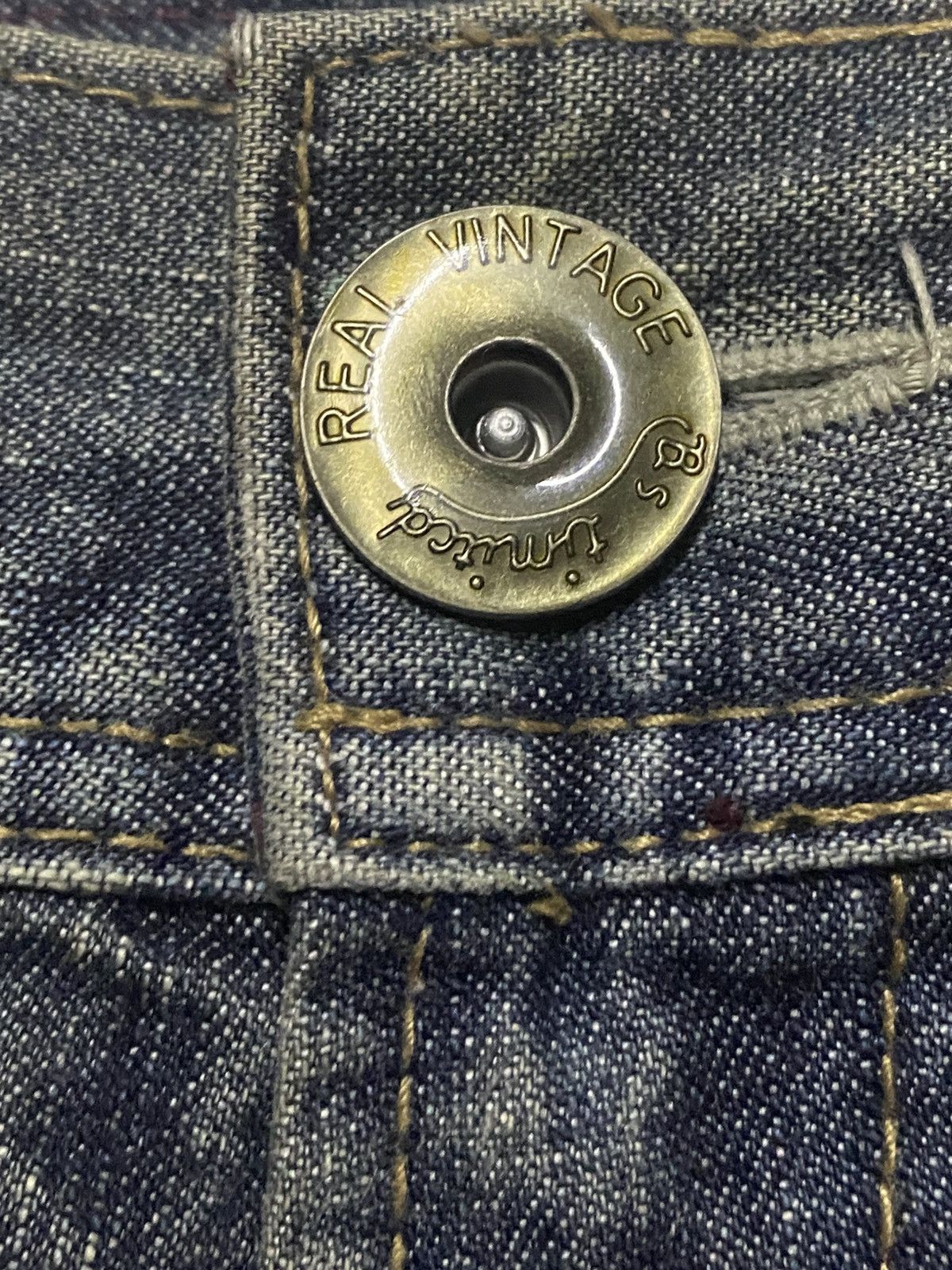 Japanese Brand Vintage Superrubis Mud Wash Thunder Loose Jeans Size US 32 / EU 48 - 9 Thumbnail
