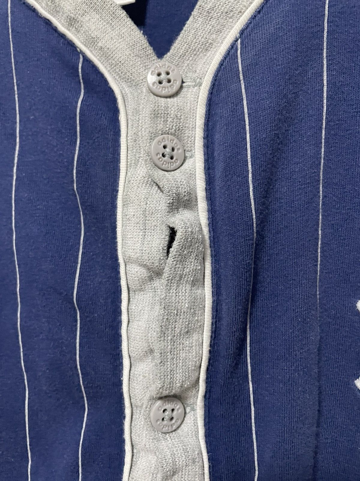 Adidas × MLB × New York Yankees Vintage 90s Adidas New York Yankees Baseball Button Jersey Size US L / EU 52-54 / 3 - 8 Thumbnail
