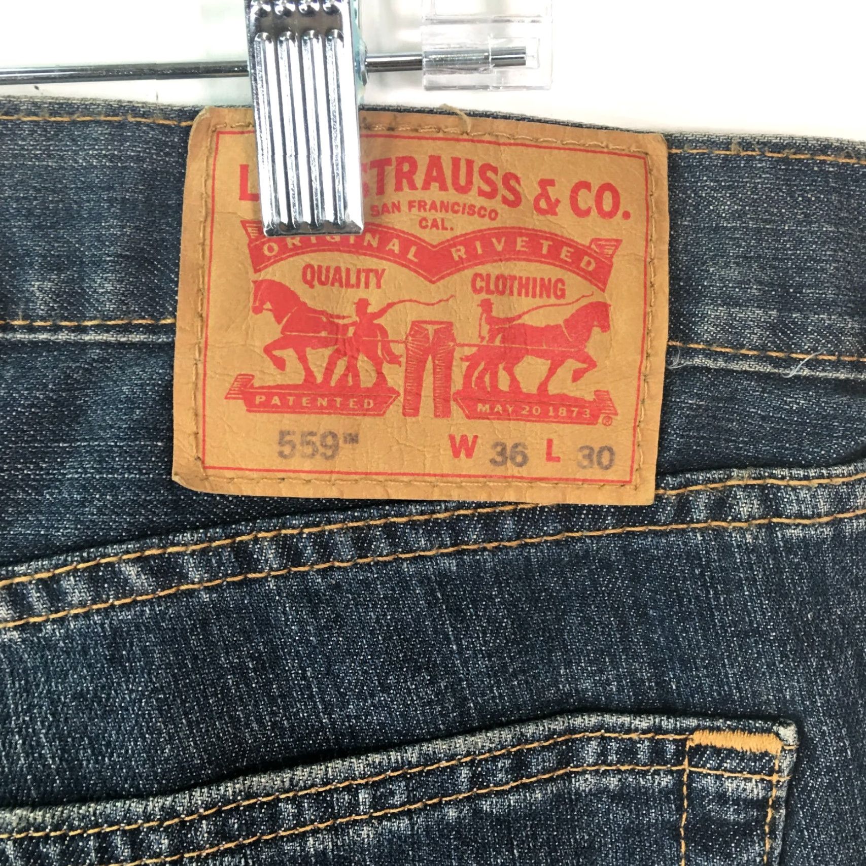 Levi's Vintage Levi's 559 Mens Straight Leg Relaxed Fit Jeans Size 36X30 Blue Denim Casual Size US 38 / EU 54 - 7 Thumbnail