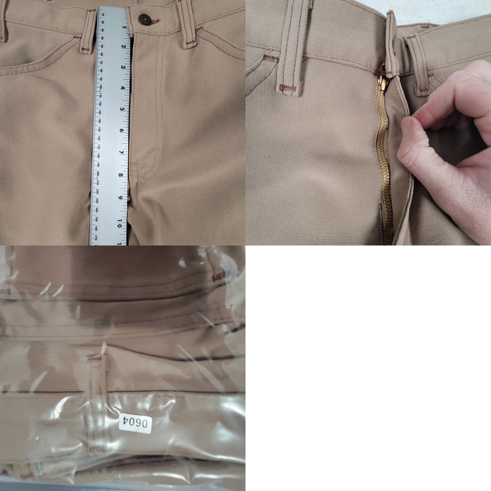 Levi's VINTAGE Levi's 517 Pants Jeans Regular Bootcut Tan Beige 30x28 Mens Cowboy Western 70s 80s Polyester Size US 30 / EU 46 - 8 Thumbnail