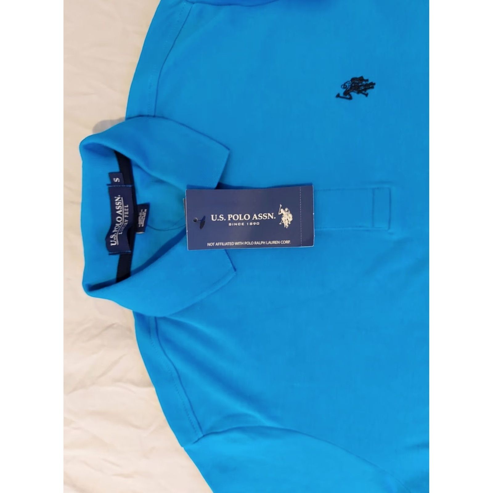 Vintage Mens U.S. Polo Assn Shirt S Small Blue Cotton Polo Shirt Men Small Blue Cotton Size US S / EU 44-46 / 1 - 2 Thumbnail