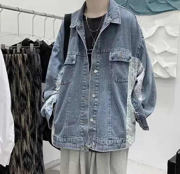 Japanese Brand 💥New Limited Release Side Bandana Denim Jacket Size US L / EU 52-54 / 3 - 7 Thumbnail