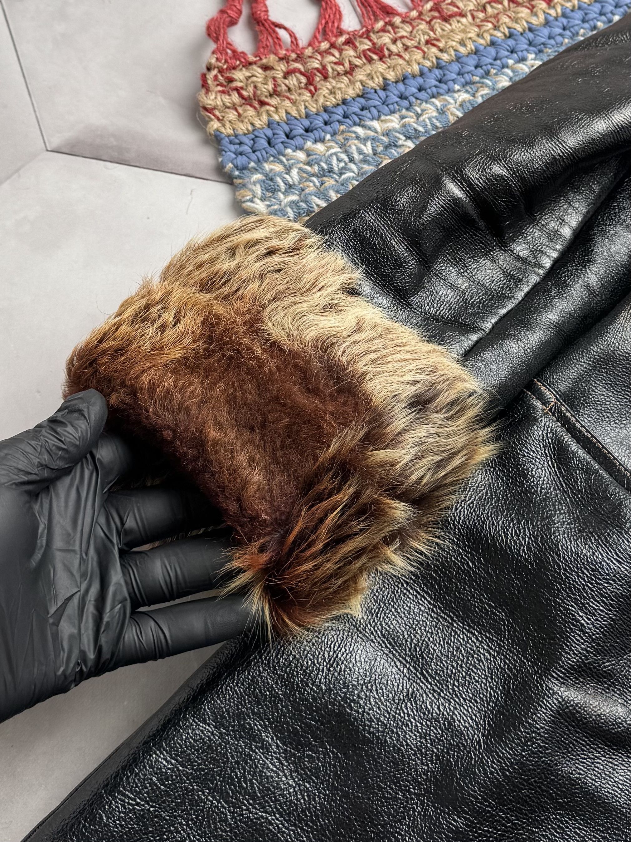 Japanese Brand Vintage Real Sheepskin Hooded Coat (E4) Size S / US 4 / IT 40 - 12 Thumbnail
