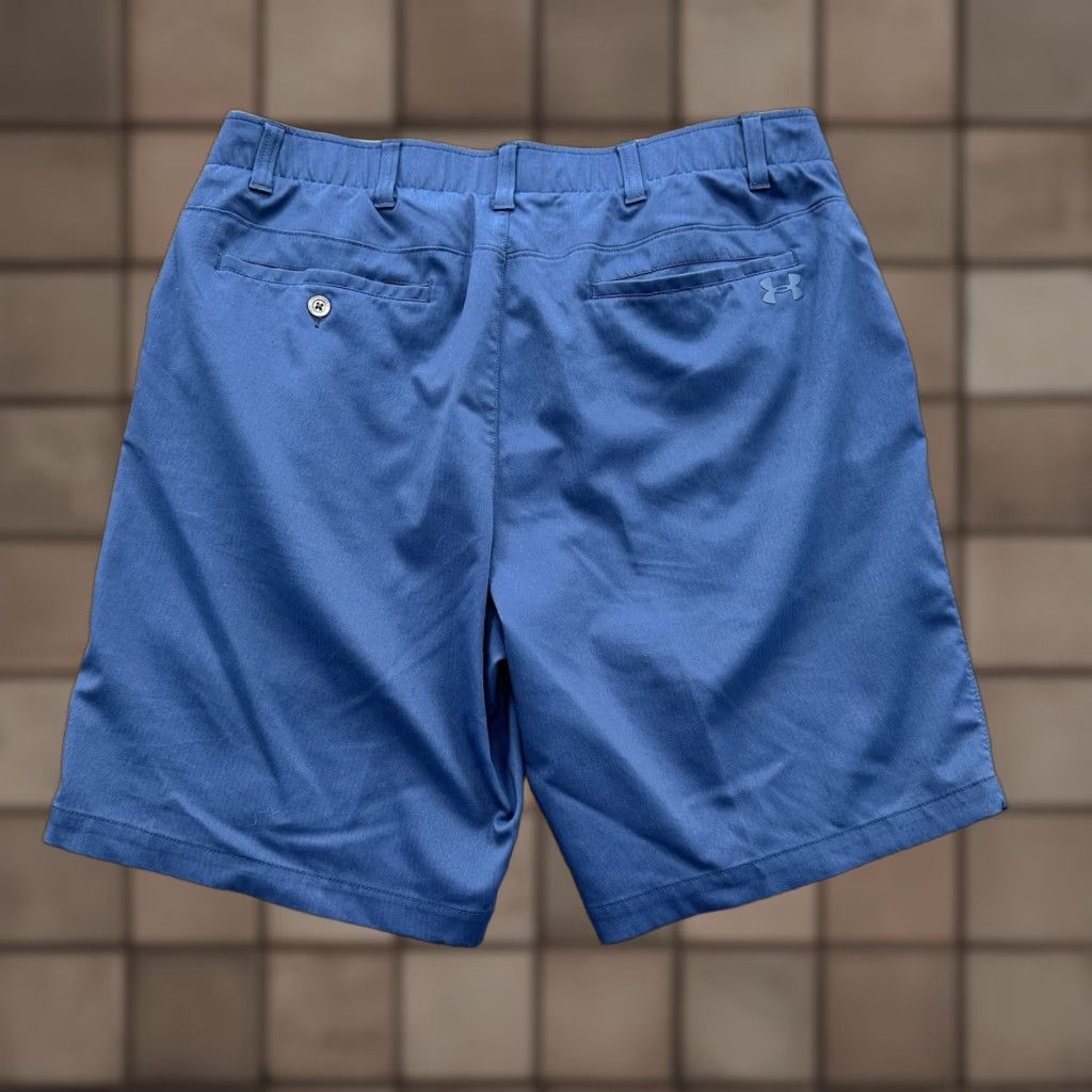 Under Armour Under Armour Heat Gear Shorts Men 40 Blue Outdoor Golfing 10' Inseam Chino Lightweight Pockets Logo Size US 40 / EU 56 - 1 Thumbnail
