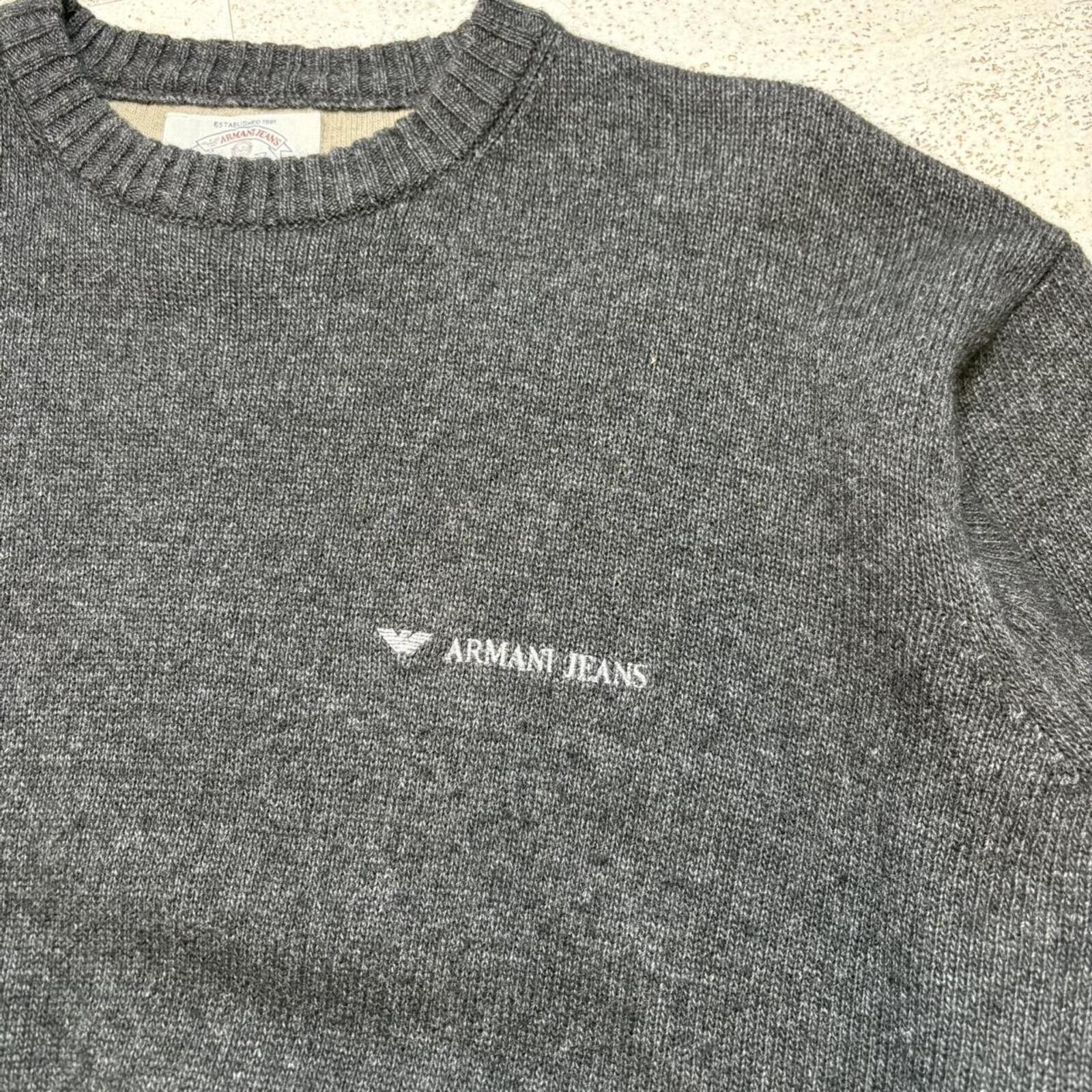 Other Armani Jeans Knit Jumper (L) Size US L / EU 52-54 / 3 - 4 Thumbnail
