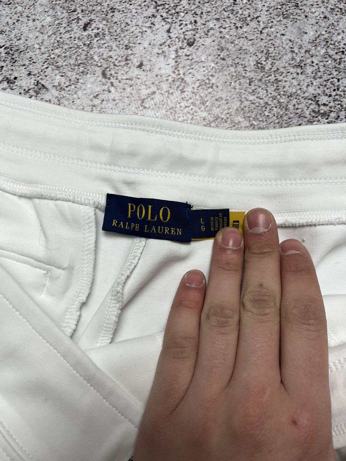 Polo Ralph Lauren × Vintage 🏇Vintage Polo Ralph Laurent Sweatpants White Colour Size US 32 / EU 48 - 4 Thumbnail