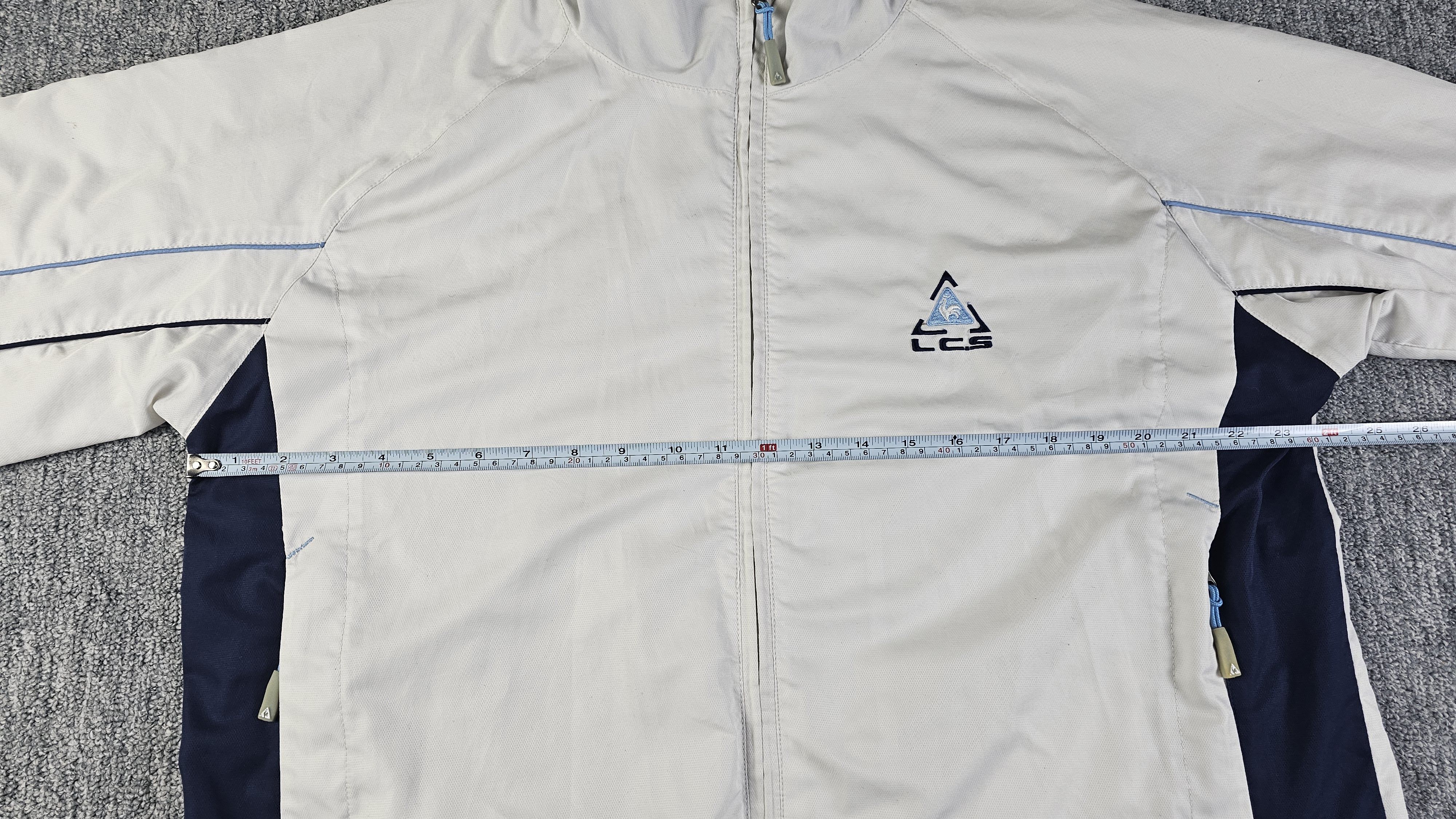 Le Coq Sportif Le Coq Sportif Vintage 90s White Mesh Lined Track Jacket LCS Size US L / EU 52-54 / 3 - 12 Thumbnail