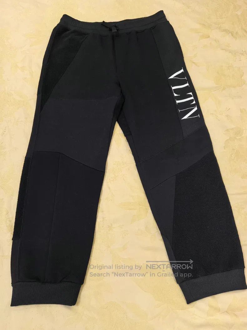 Valentino Valentino Irregular splicing black sweatpants Size US 30 / EU 46 - 2 Thumbnail