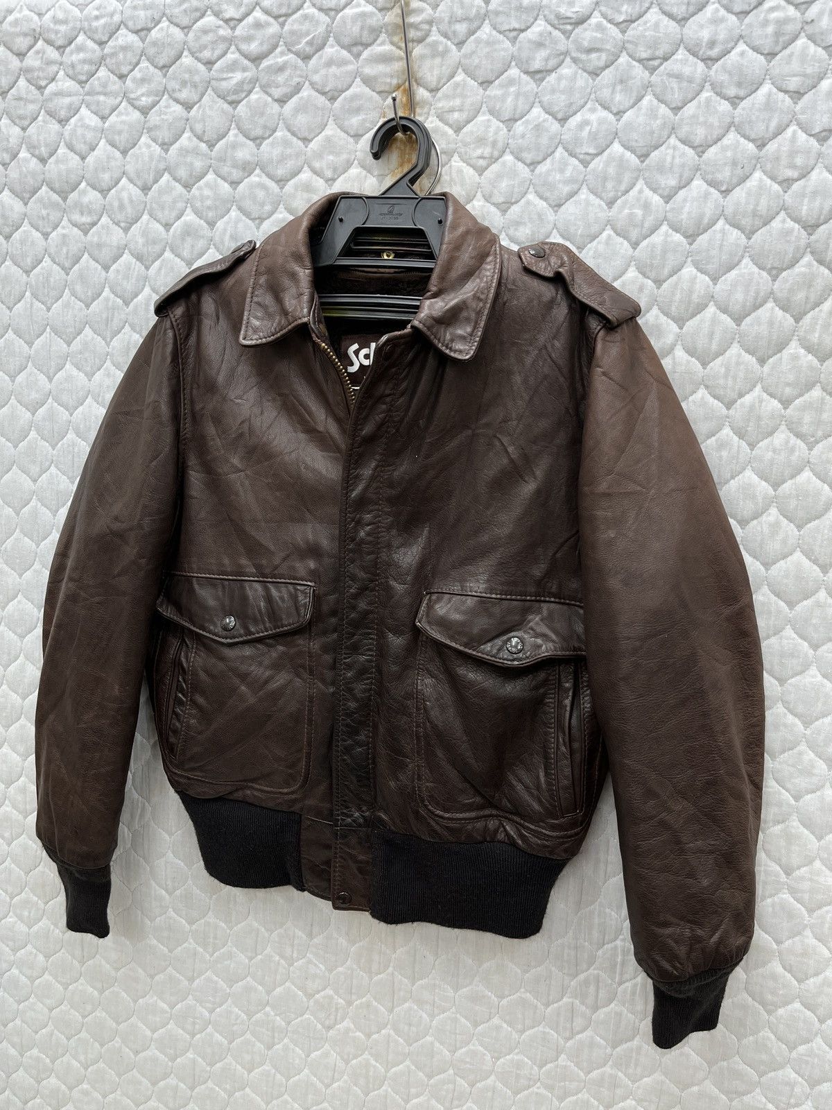 Schott 🔥🔥🔥STEALS VTG SCHOTT A2 LEATHER JACKET Size US S / EU 44-46 / 1 - 3 Thumbnail