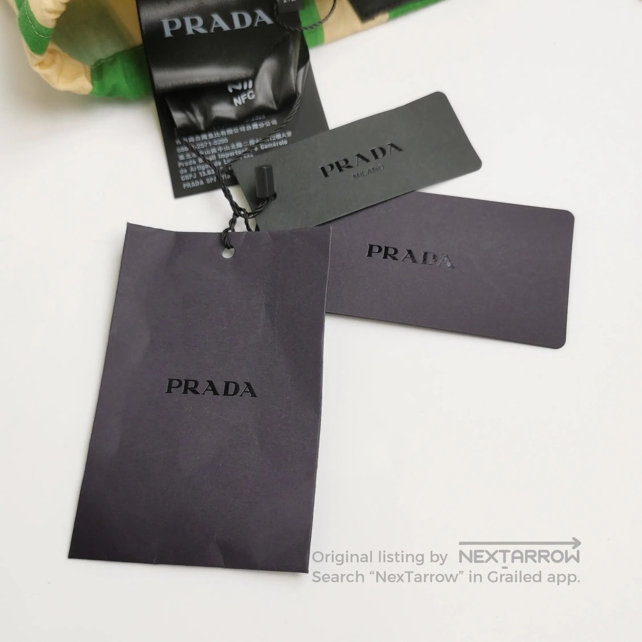 Prada Prada Green Striped Button. Size US 26 / EU 42 - 9 Thumbnail
