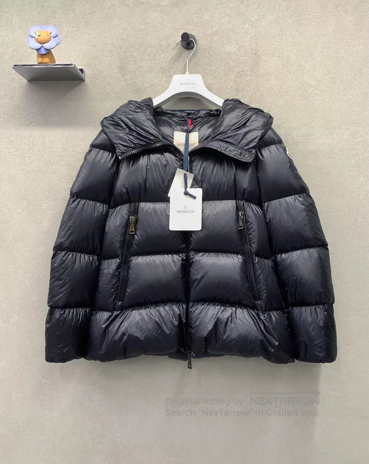 Moncler Moncler Shiny Black Hooded Down Jacket. Size US M / EU 48-50 / 2 - 1 Thumbnail