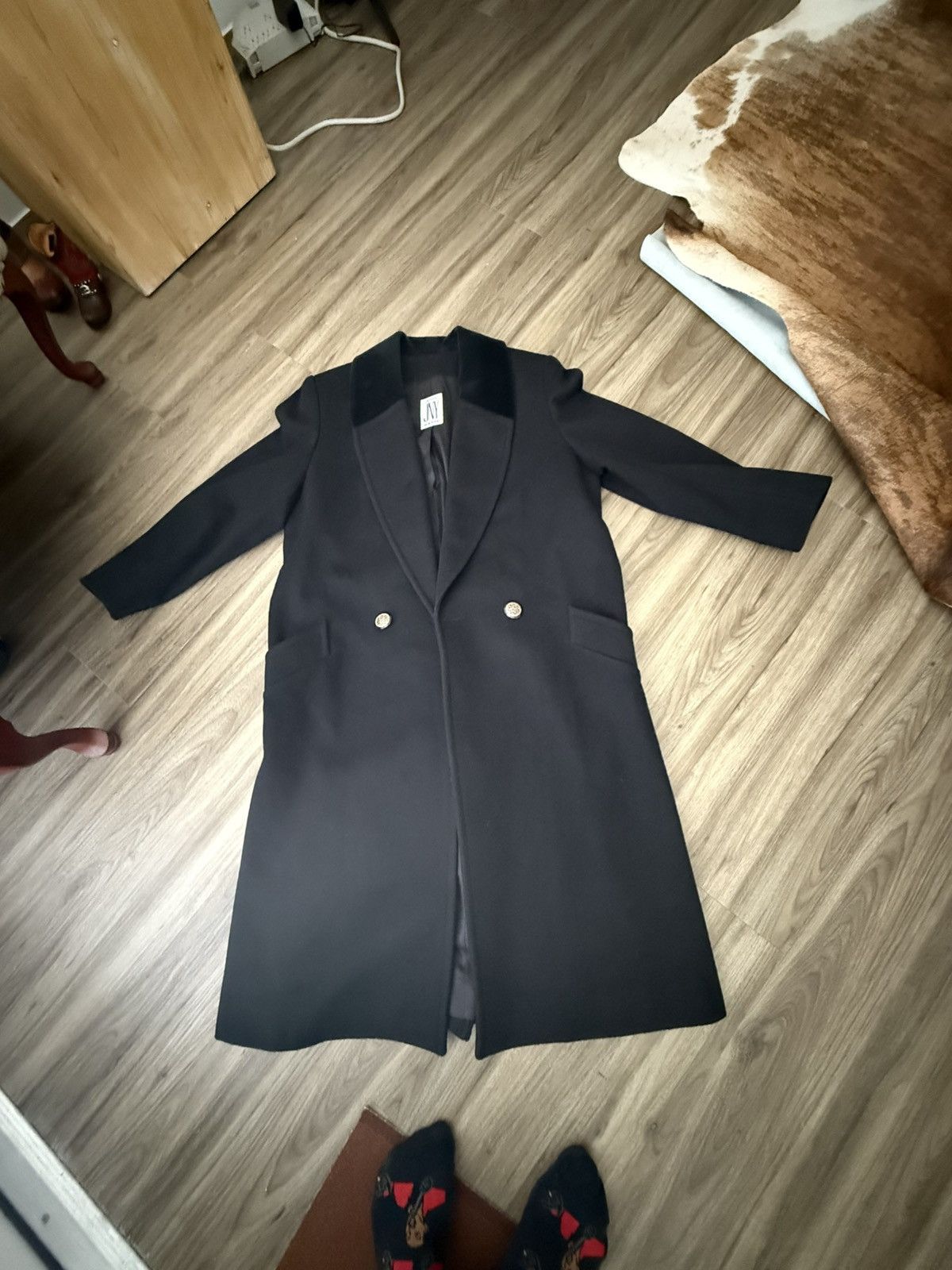 Jones New York Vintage 90s Jones New York Wool Peacoat Size L / US 10 / IT 46 - 2 Thumbnail
