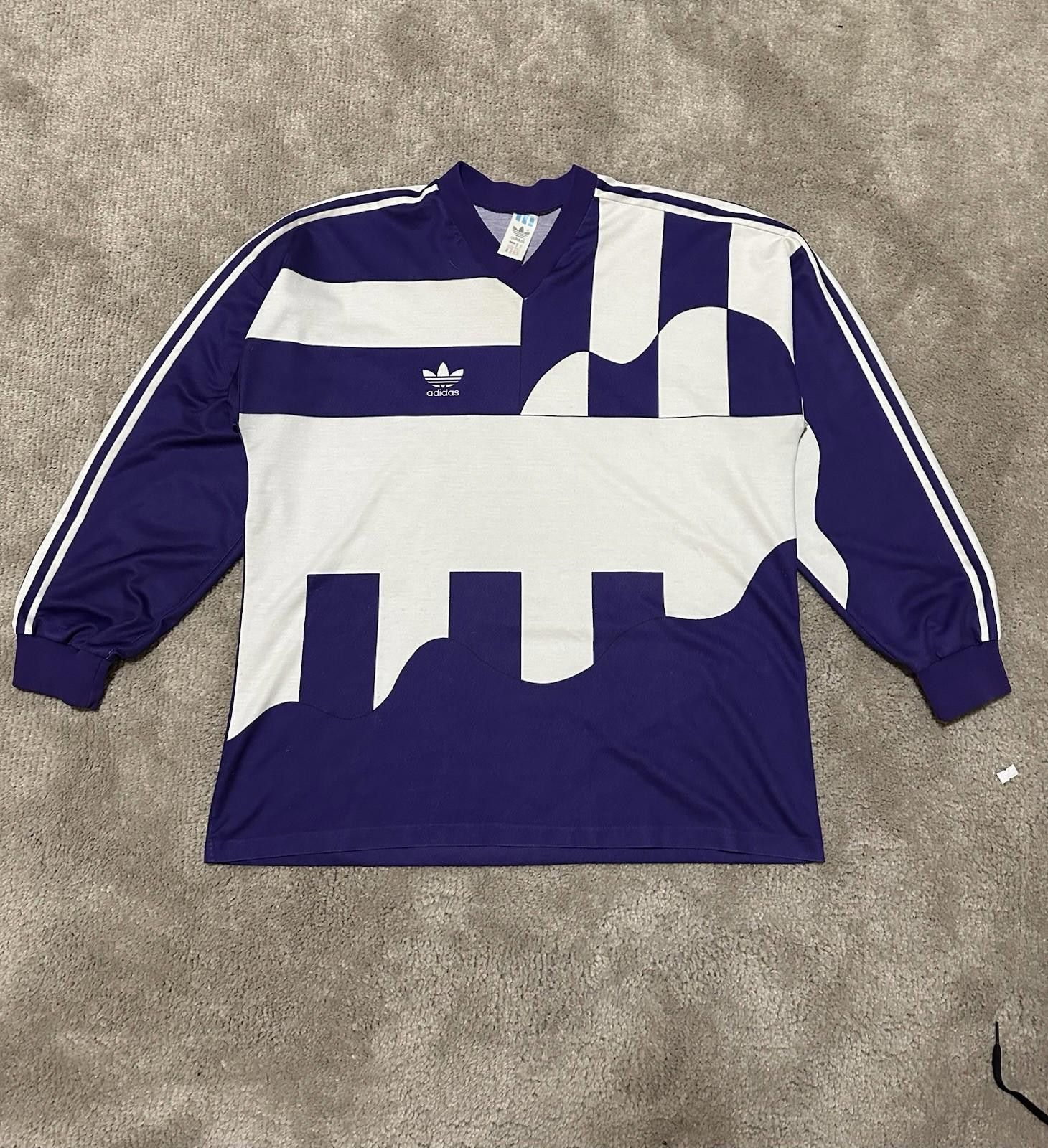 Adidas 1991/93 ADIDAS TEMPLATE FOOTBAL SHIRT SOCCER JERSEY L/S Size US M / EU 48-50 / 2 - 1 Thumbnail