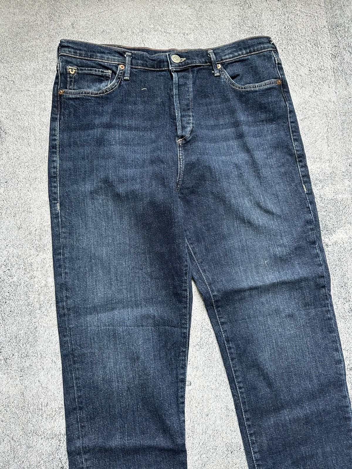True Religion Vintage True Religion Beige Washed Denim Jeans Y2K Size US 32 / EU 48 - 5 Thumbnail