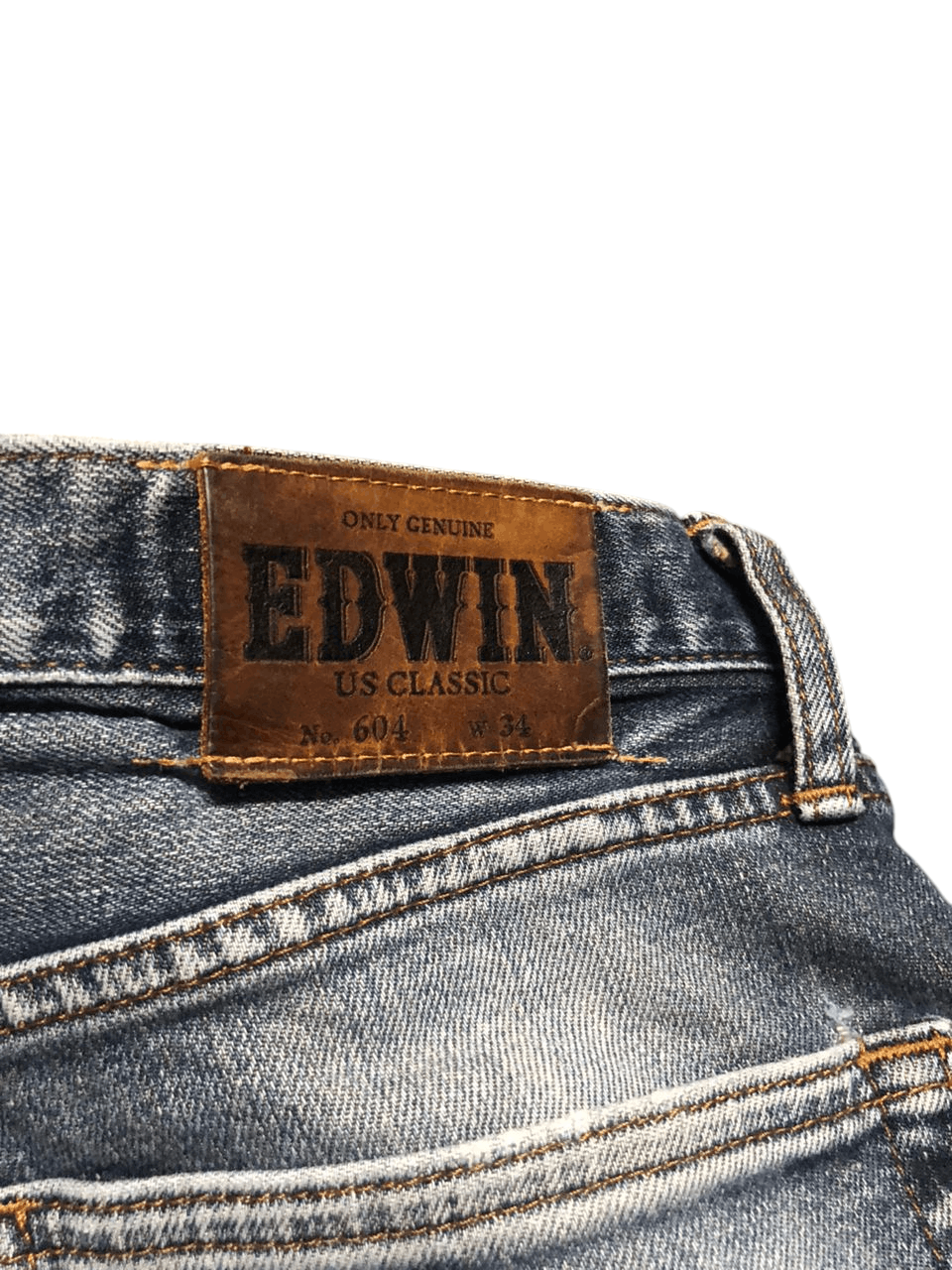 Edwin Vintage Edwin 604 Flare Distressed Dirty Denim Pants Size US 33 - 17 Thumbnail