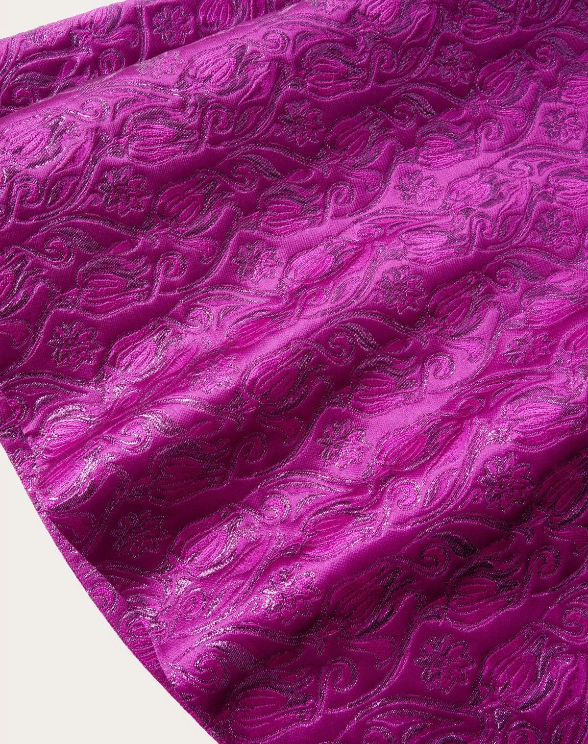 Valentino o1s1wg110426 Metamorphos Tulips Brocade Midi Skirt in Pink Size 28" / US 6 / IT 42 - 3 Thumbnail