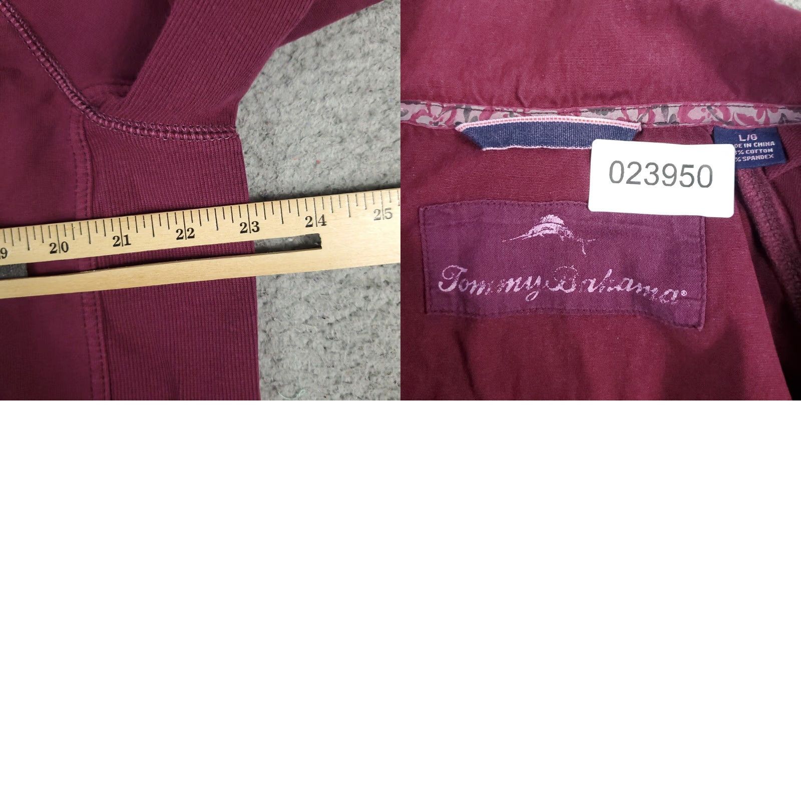 Tommy Bahama Tommy Bahama Sweater Mens Large Purple 1/4 Zip Pullover Size US L / EU 52-54 / 3 - 8 Thumbnail