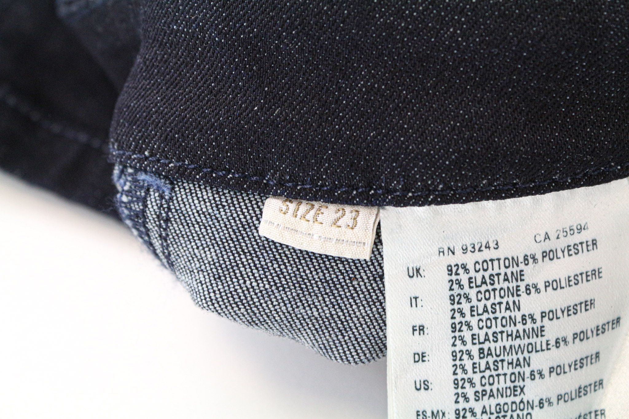 Diesel DE-TRAX GONNA 0EALB W23 Dark Blue Pencil Zipped Skirt 74573 Size 23" - 6 Thumbnail