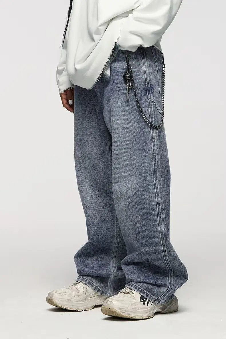 Designer × Japanese Brand Streetwear Hip Hop Loose Casual Jeans Size US 32 / EU 48 - 1 Thumbnail