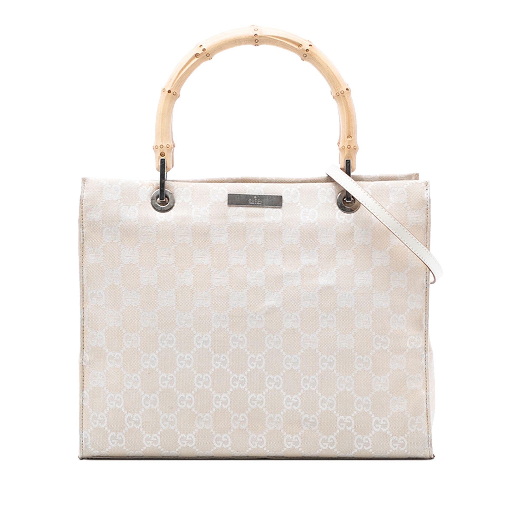 Gucci Gucci GG Canvas Bamboo Satchel Size ONE SIZE - 1 Thumbnail