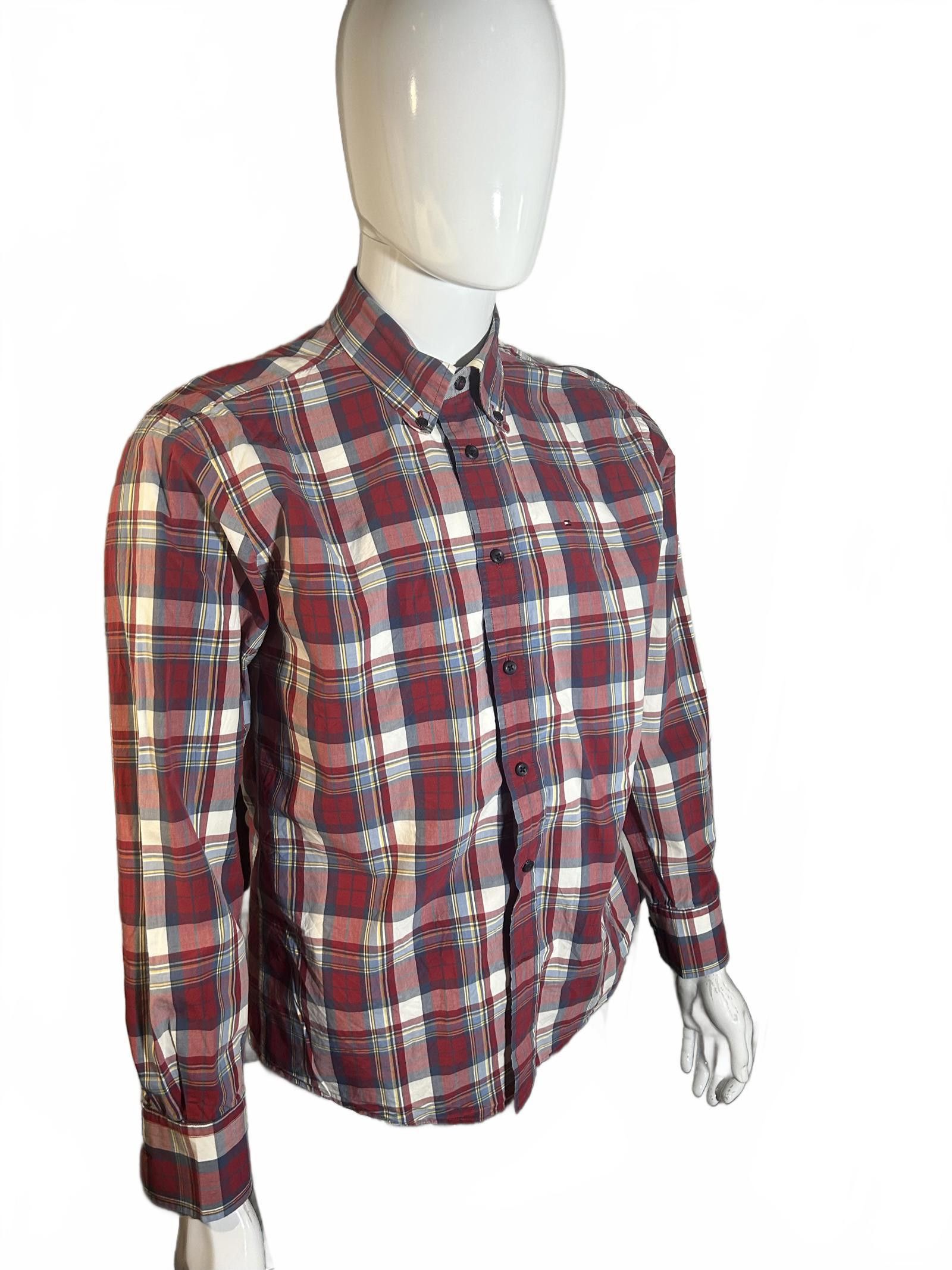 Tommy Hilfiger Tommy Hilfiger Men's Heritage Poplin Check Shirt - Size M Size US M / EU 48-50 / 2 - 2 Thumbnail