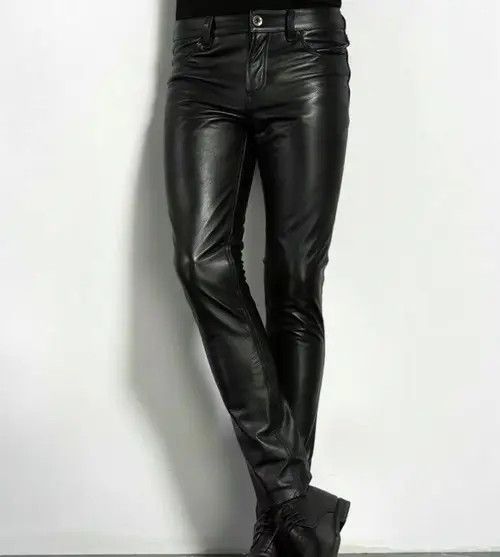 VIBE Faux Leather Skinny Pants Size US 36 / EU 52 - 2 Thumbnail