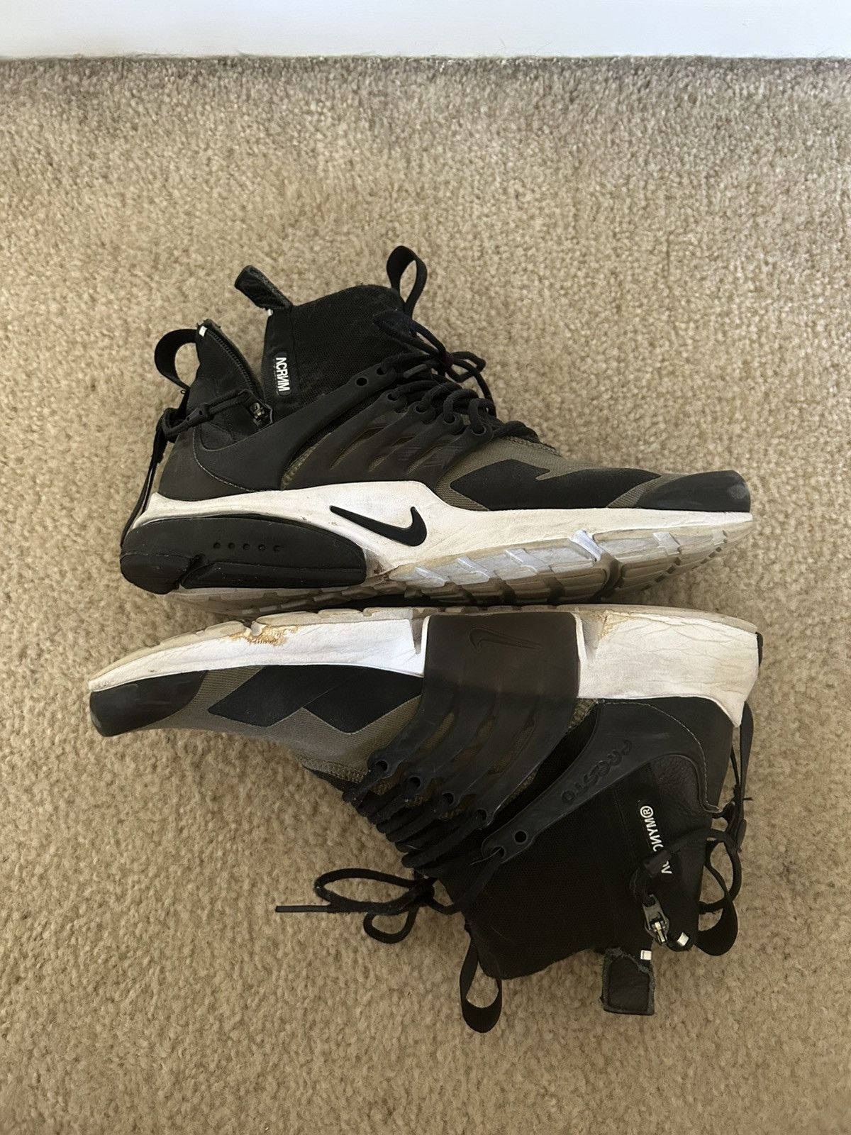 Acronym × Nike Nike Acronym Presto Olive Size US 8.5 / EU 41-42 - 4 Thumbnail