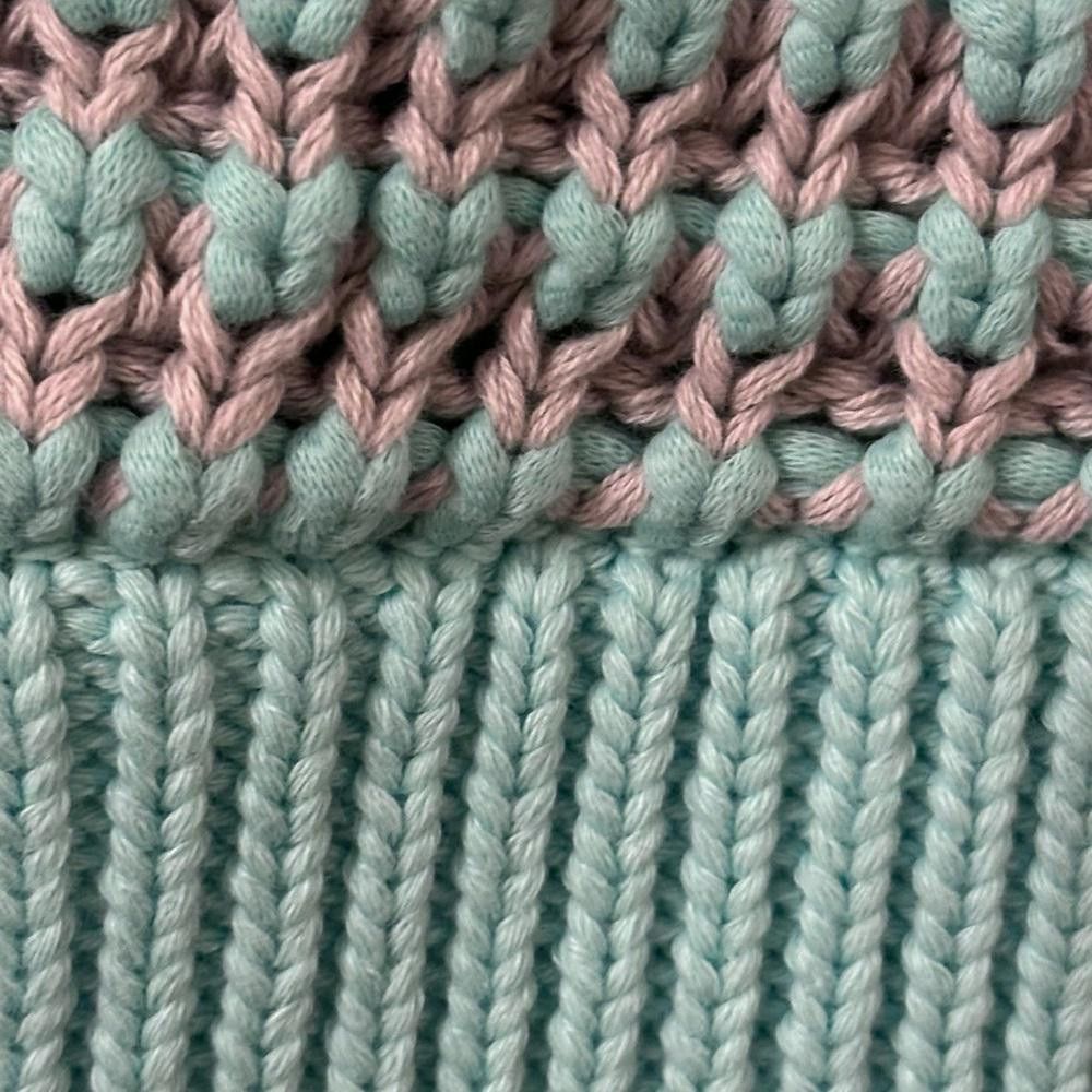 Ksubi Ksubi Waffle Knit Sweater size XS Listerine / Light Gray Size XS / US 0-2 / IT 36-38 - 4 Thumbnail