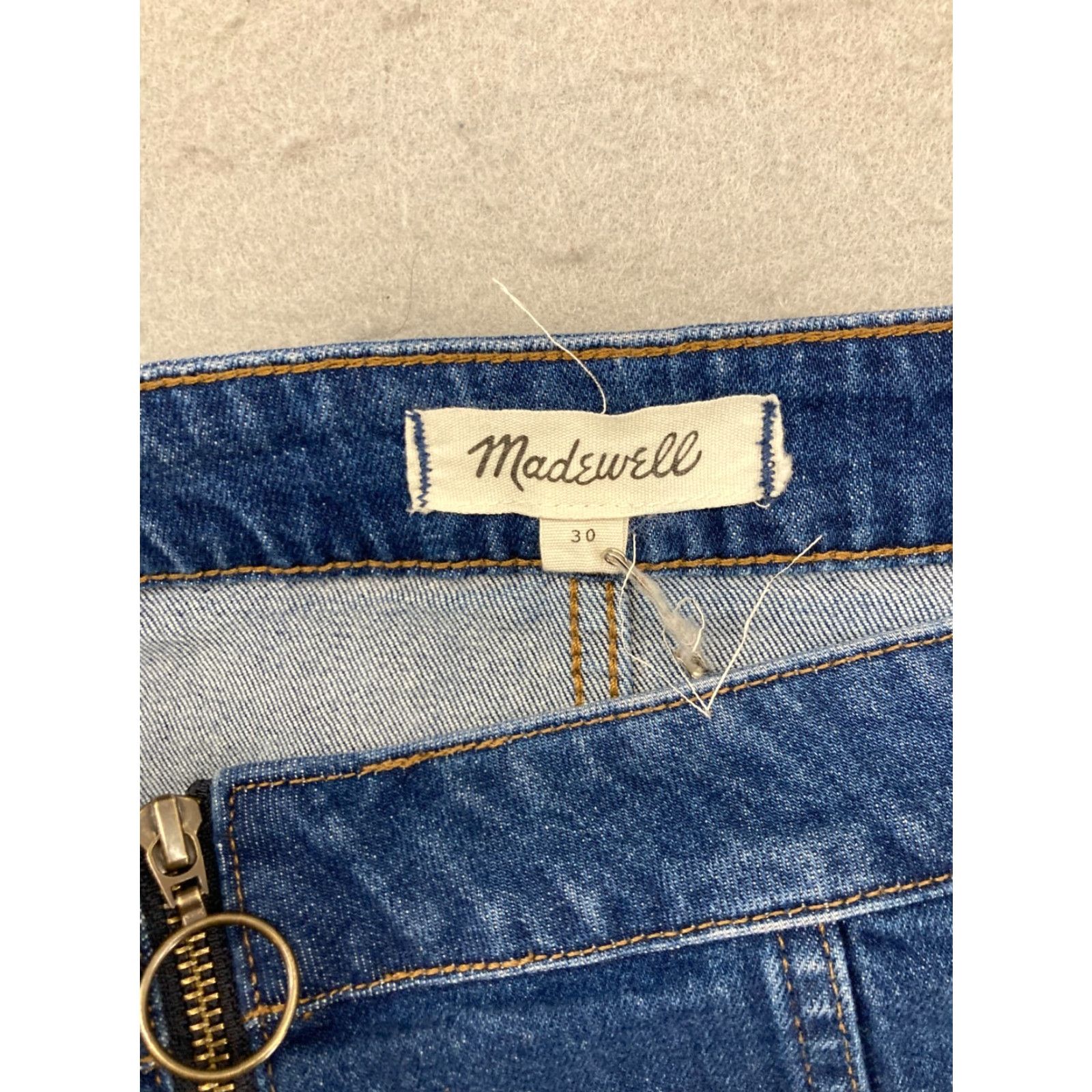 Madewell Madewell Women's Denim A-Line Skirt 30 Blue Stretch Zip High Rise Short Casual Spring Summer Women Size 30" / US 8 / IT 44 - 5 Thumbnail