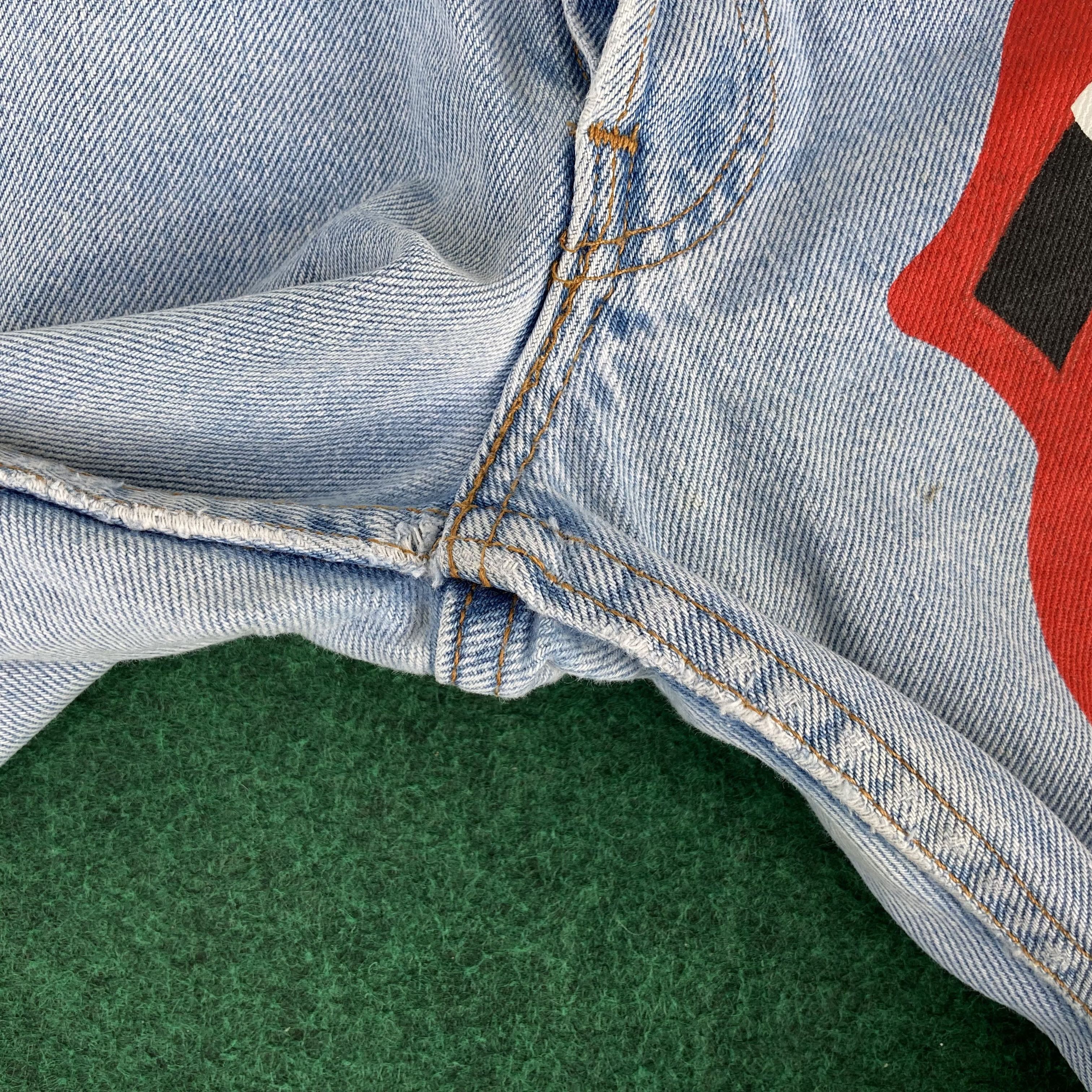 Levi's × Vintage Vtg Levis 501 Short Jorts Rolling Stones Jeans Size US 32 / EU 48 - 5 Thumbnail
