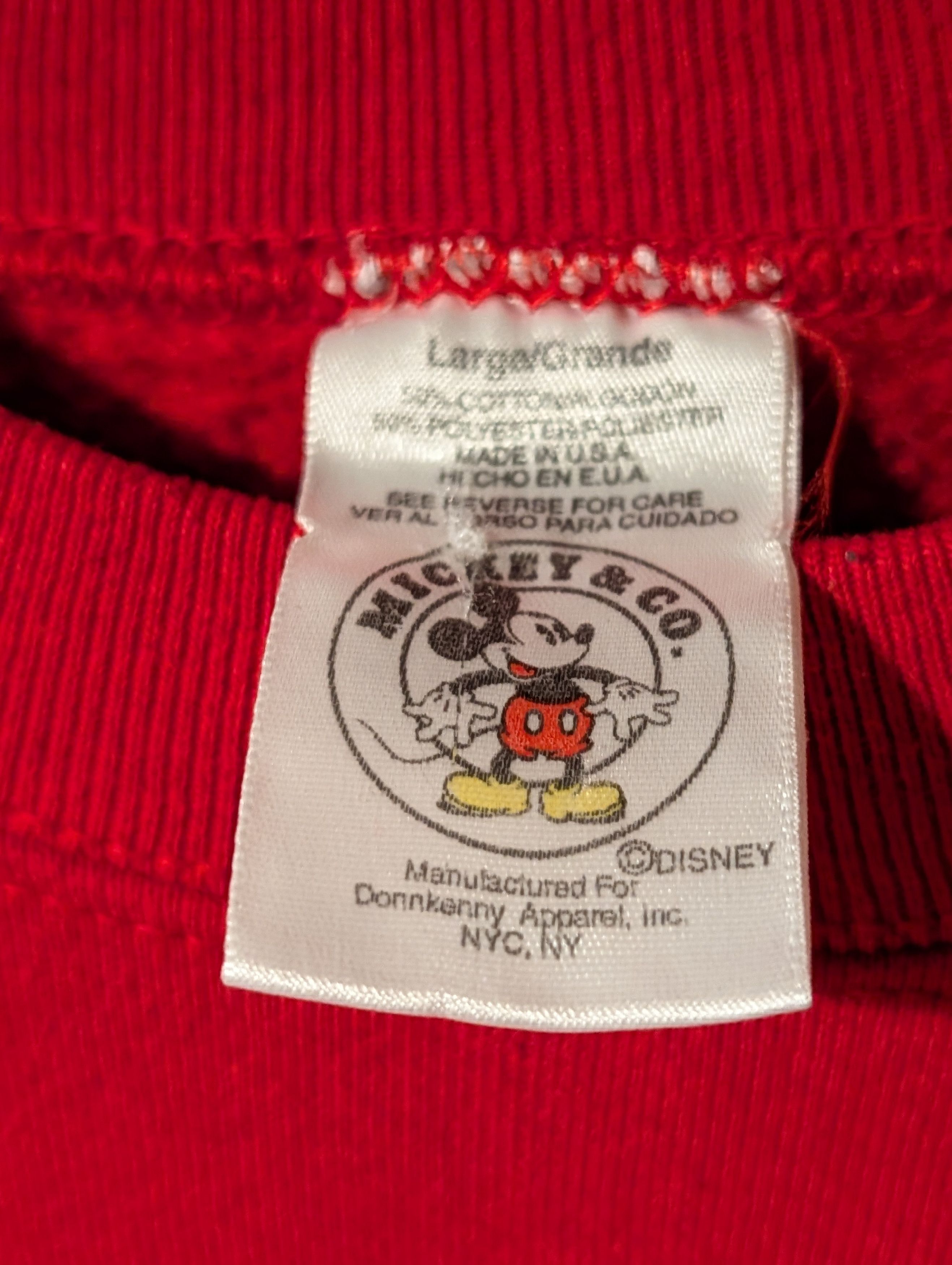 Disney Vintage 90s Mickey Mouse & CO Spell Out Large Sweatshirt Size US L / EU 52-54 / 3 - 3 Thumbnail