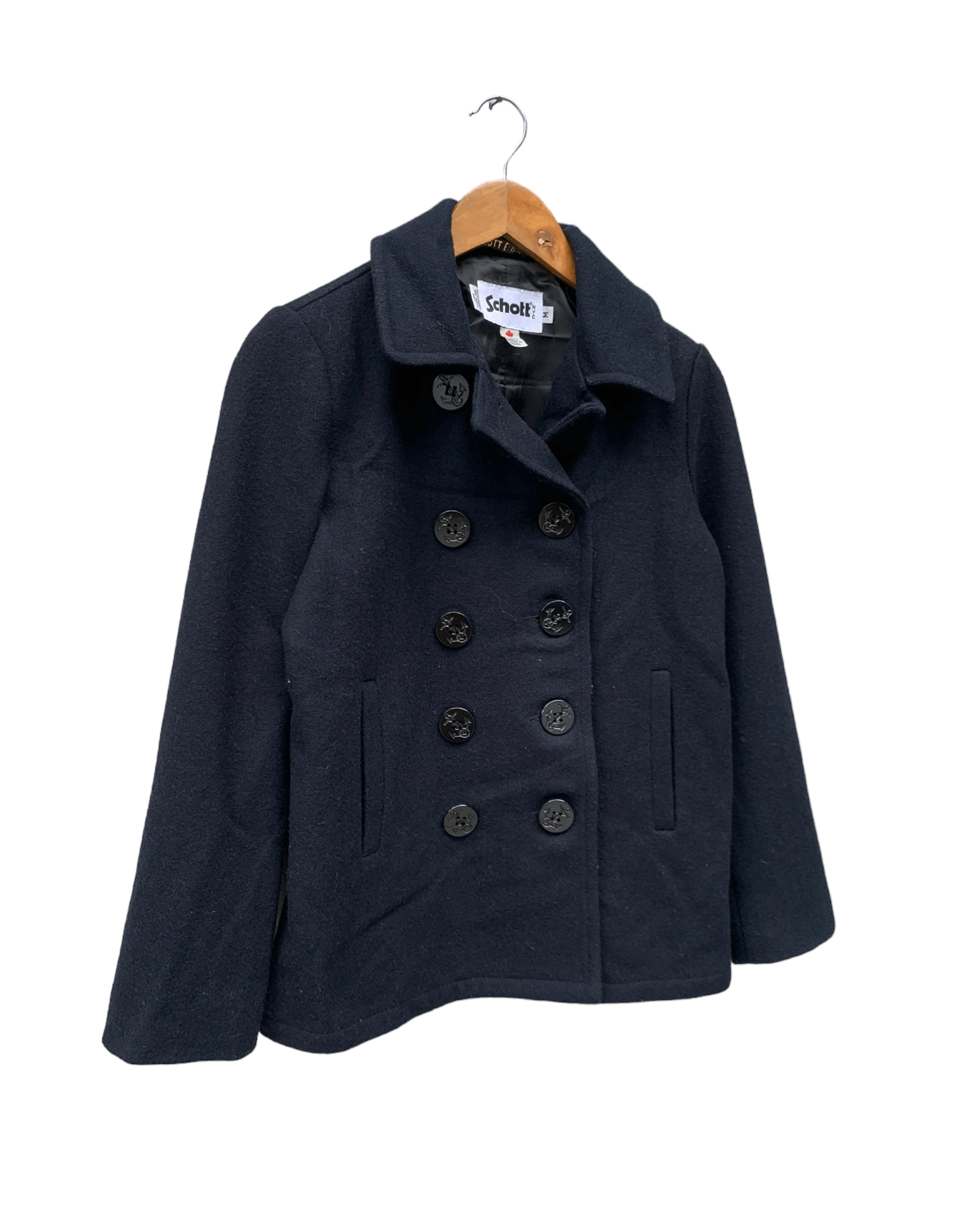 Schott Vintage Schott Bros Canada Black Button Jacket Size US M / EU 48-50 / 2 - 4 Thumbnail