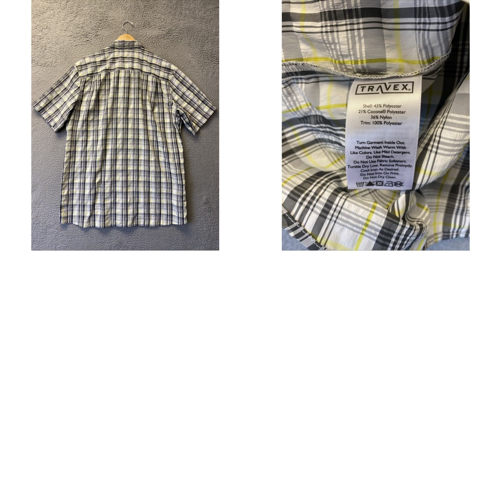 Eddie Bauer Eddie Bauer Travex Mens Short Sleeve Button Up Shirt Size TL Plaid /150-20 Size US M / EU 48-50 / 2 - 8 Thumbnail