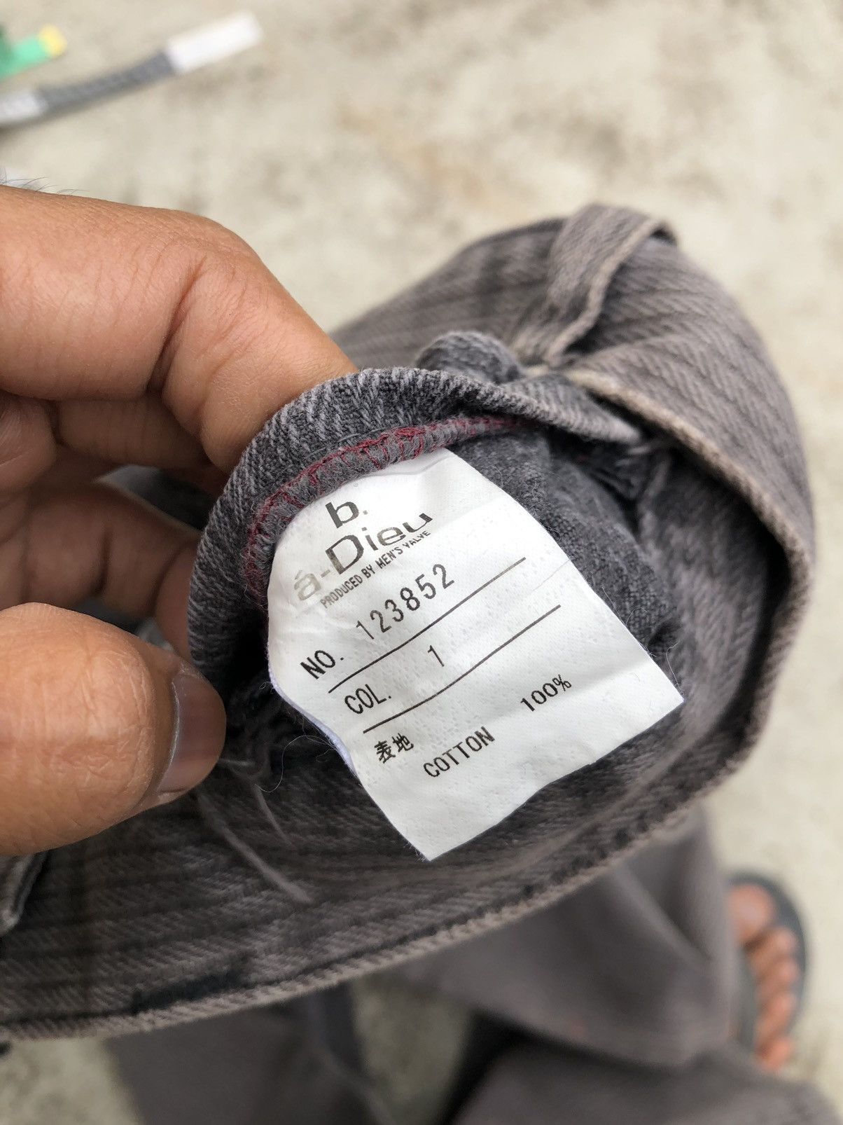 Japanese Brand WIDE LEG FADED GREY JEANS BY B. a-Dieu Size US 30 / EU 46 - 2 Thumbnail
