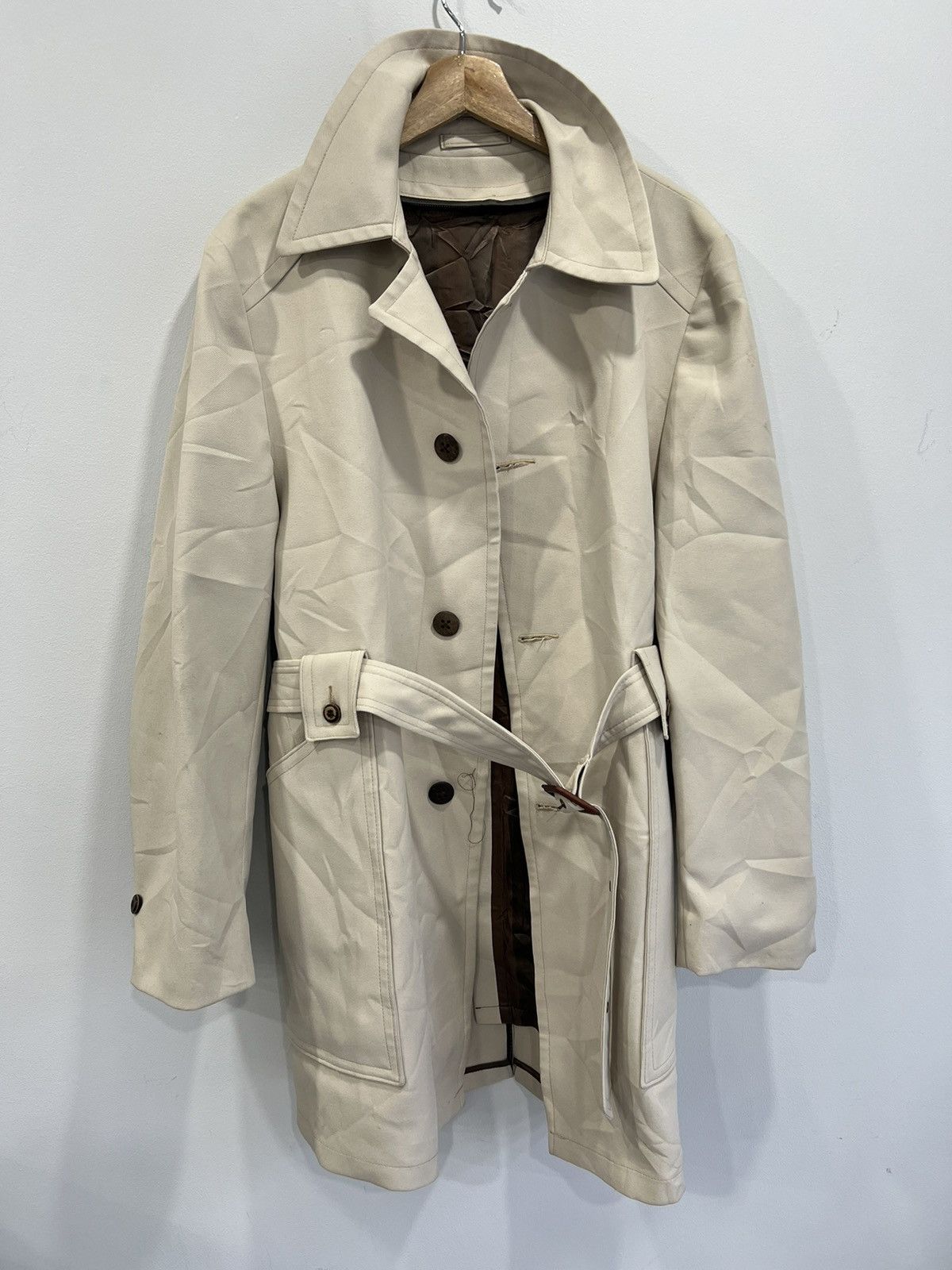 Vintage Vintage Trench Coat Jacket Size 42 belt strap Size US M / EU 48-50 / 2 - 1 Thumbnail